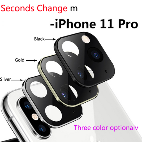 Image of Luxury Aluminum Camera Lens Seconds Change For iPhone 11 Pro Cover For iPhone X XS MAX