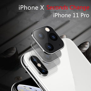 Luxury Aluminum Camera Lens Seconds Change For iPhone 11 Pro Cover For iPhone X XS MAX