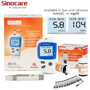 Ben's Blood Glucose Meter with Test 50 Strips and 50 Lancets for Diabetic Medical - Home and organisation