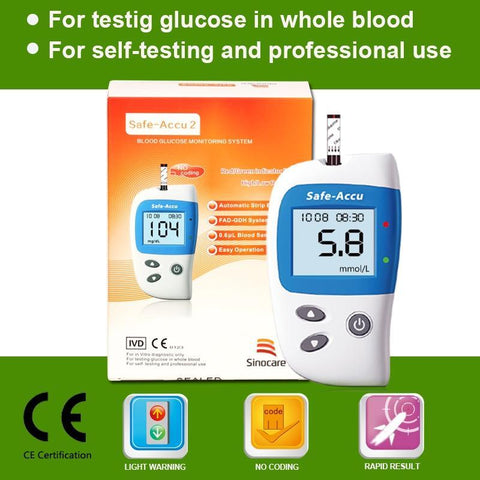 Image of Ben's Blood Glucose Meter with Test 50 Strips and 50 Lancets for Diabetic Medical - Home and organisation