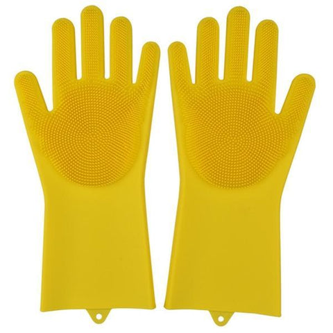 Image of Magic Silicone Rubber Dish Washing Gloves